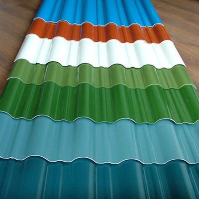 Ppgi a ridé la couleur couvrante en acier de zinc galvanisée par 800mm de feuille enduite