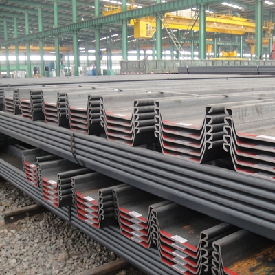 Palplanche en acier en forme de U galvanisée S430 formée à froid EN10248