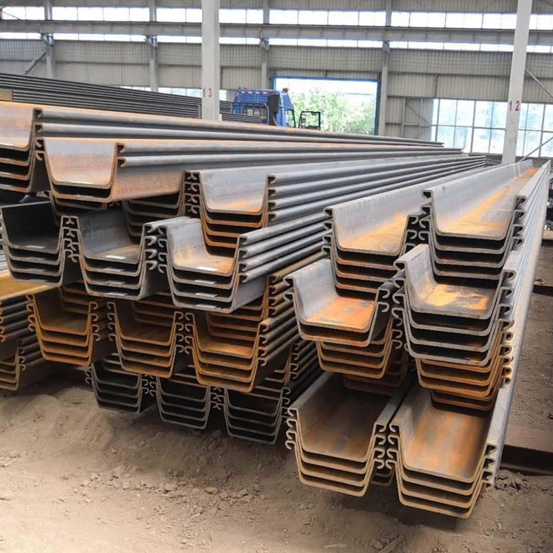 Type en U de palplanche en acier laminée à chaud SY295 pour la résistance à l'eau