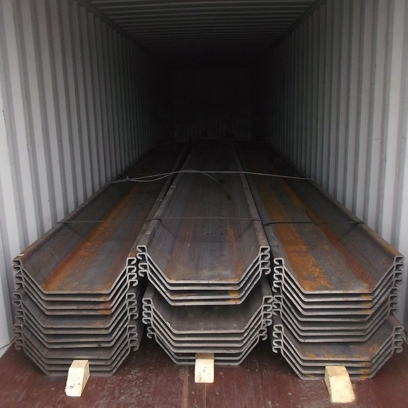 Acier doux de type Z palplanches Q235 Q345 formé à froid S355
